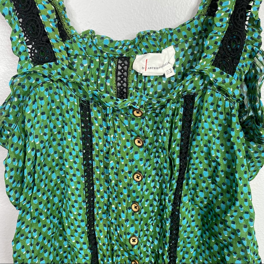Anthropologie Green and Black Tank Top - Picture 6 of 13